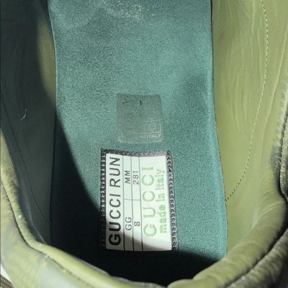 Gucci Dark Green Athletic Shoes - Picture 11 of 12